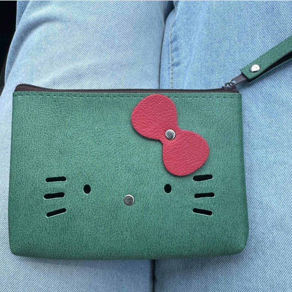 Hello Kitty Green Wristlet